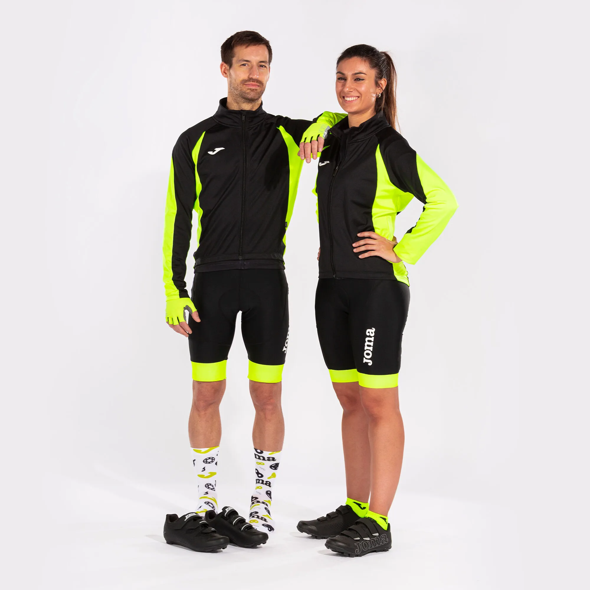 Chaqueta unisex Crono negro amarillo flúor