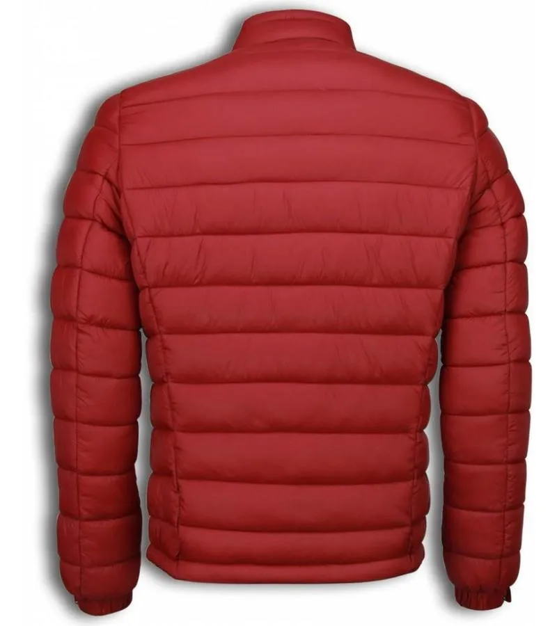 CHAQUETAS DE INVIERNO  ABRIGOS DE CABALLERO CORTO  DOWN JACK  ROJO