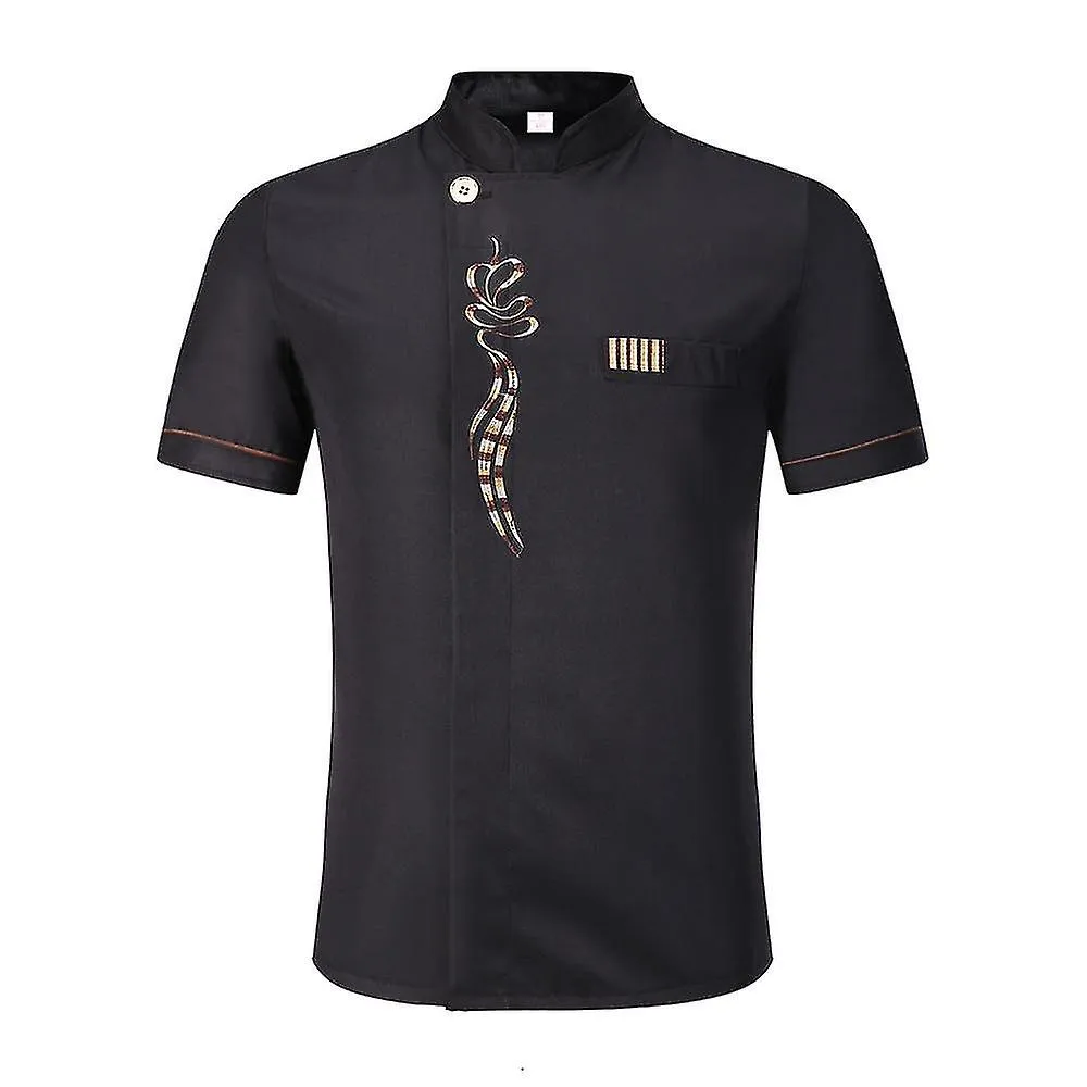 Chaquetas unisex casuales de chef suave con manga corta