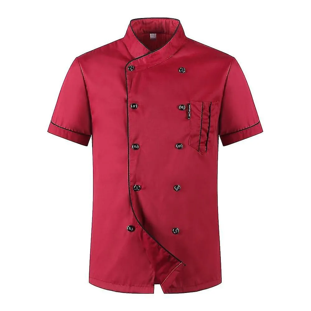 Chaquetas unisex casuales de chef suave con manga corta