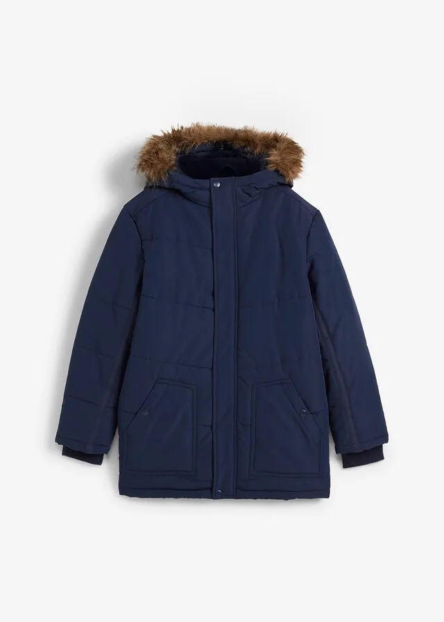 Chaquetón Azul marino estampado