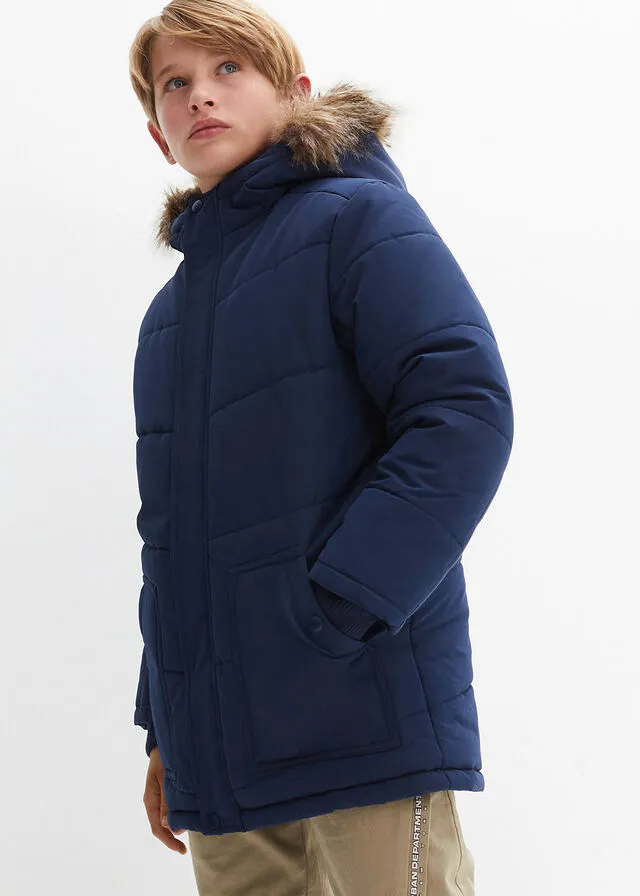 Chaquetón Azul marino estampado