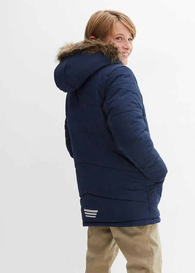 Chaquetón Azul marino estampado