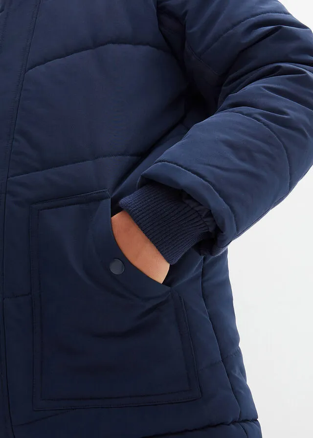 Chaquetón Azul marino estampado