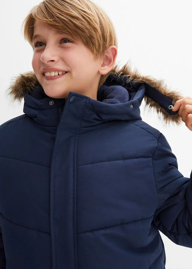 Chaquetón Azul marino estampado