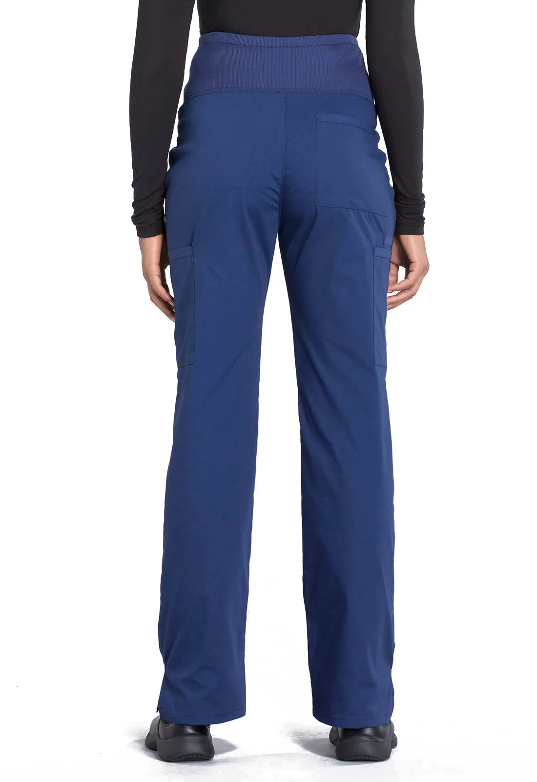 Cherokee WW Professionals Maternity Straight Leg Pant in Navy