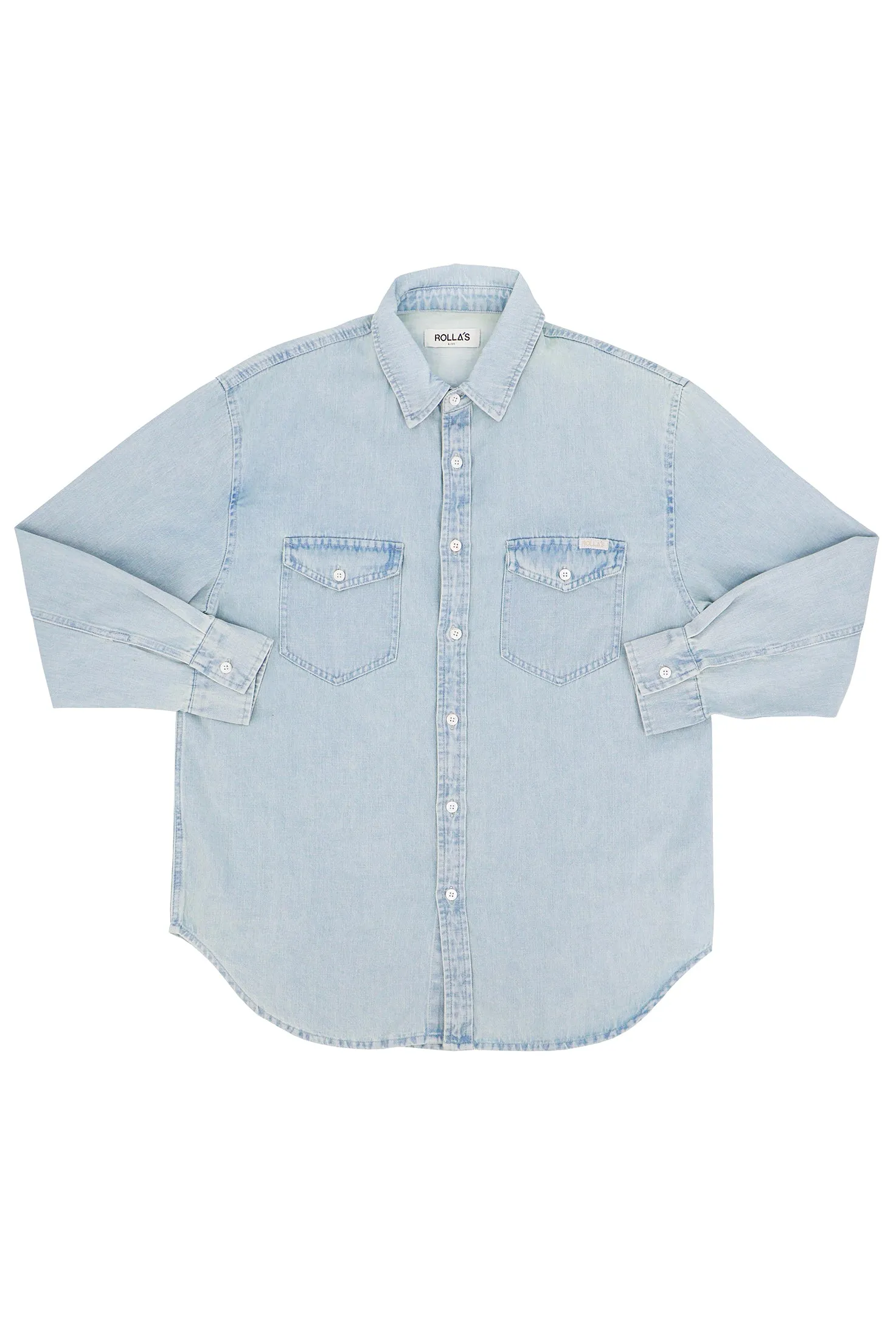 Classic Denim Shirt in Light Vintage Blue