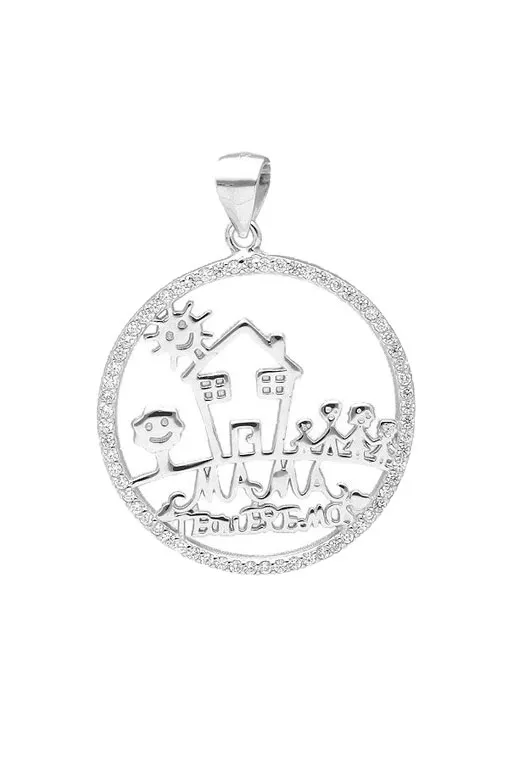 COLGANTE DE PLATA MAMA TE QUEREMOS 240_CRM6