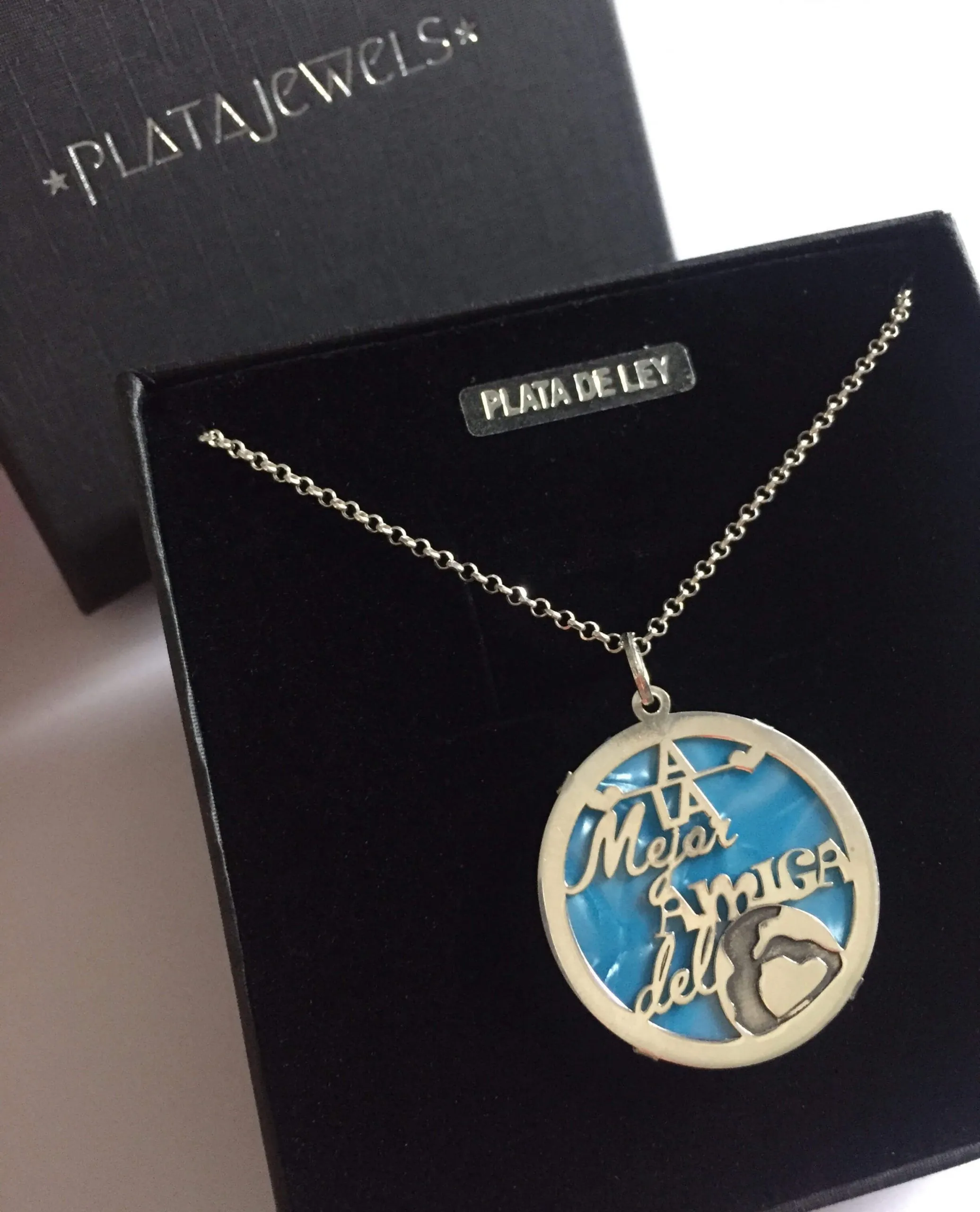 Colgante Mejor Amiga Azul