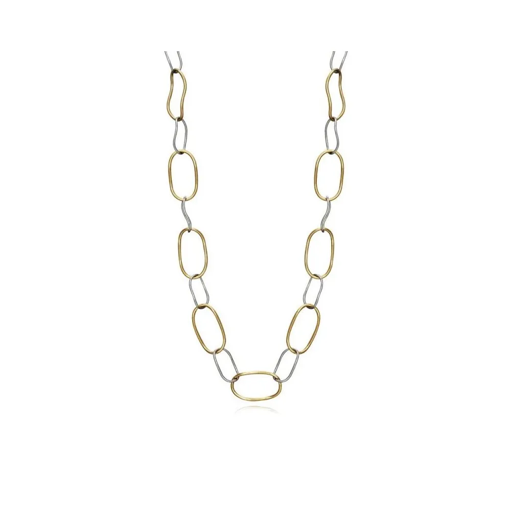 Collar Viceroy Fashion dorado largo en acero para mujer