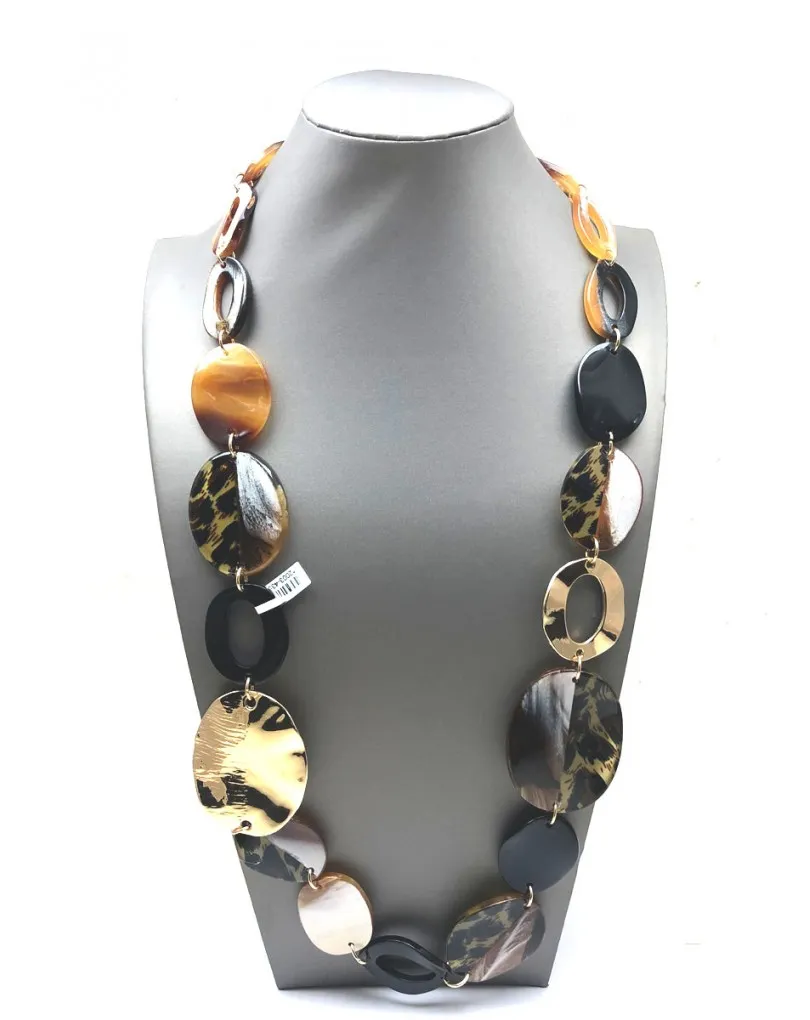 COLLARES DE MUJER LARGOS DE MODA EN BISUTERIA Y ANIMAL PRINT