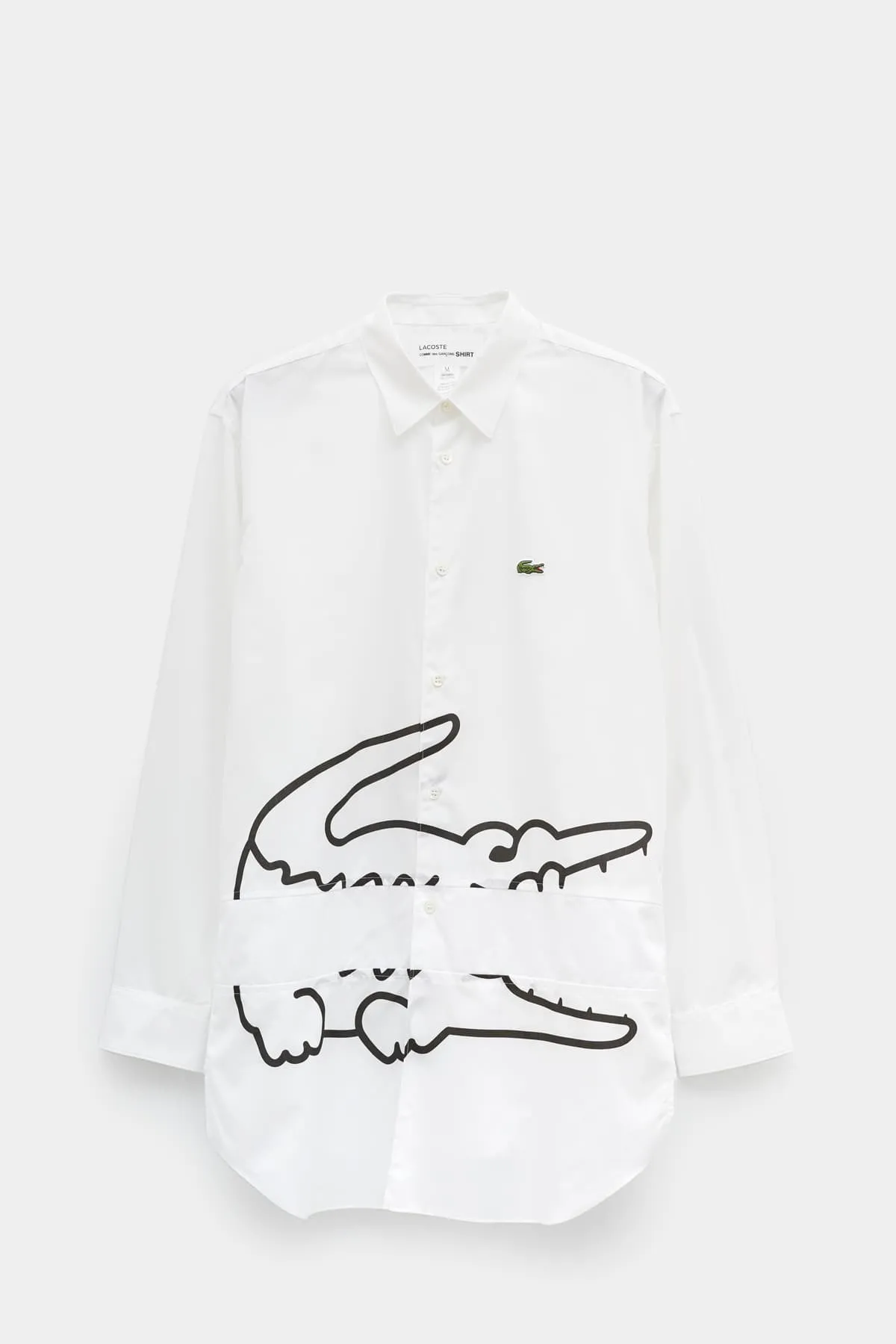 COMME DES GARCONS SHIRT X LACOSTE WHITE SHIRT