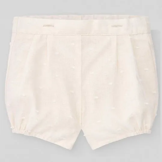 Conjunto bebé vestir beige de Paz Rodriguez