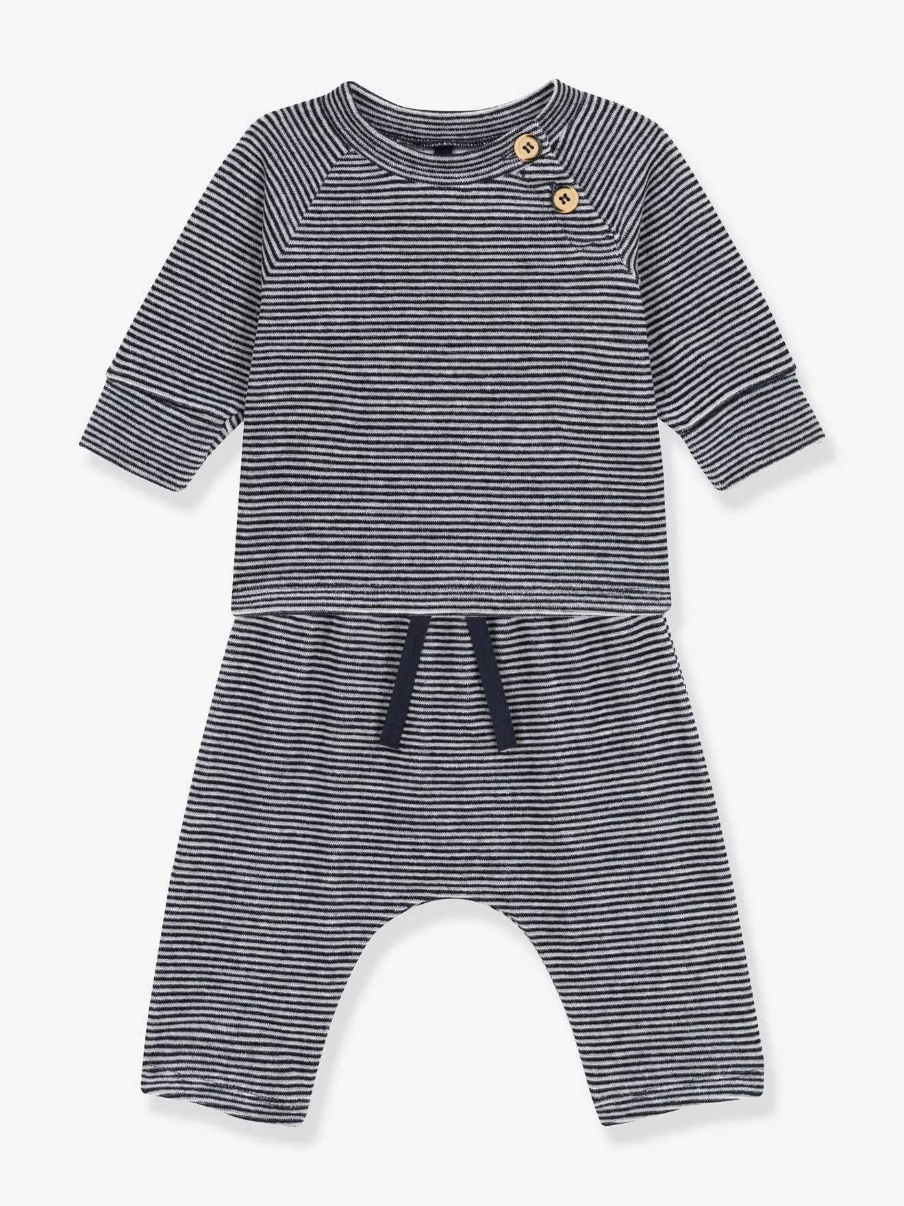 Conjunto de 2 prendas de terciopelo y algodón PETIT BATEAU