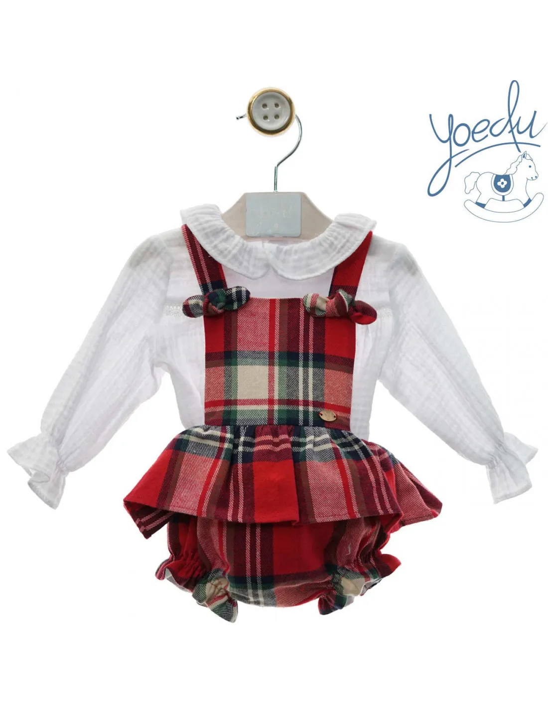 Conjunto pichi bebé niña Noel de Yoedu invierno