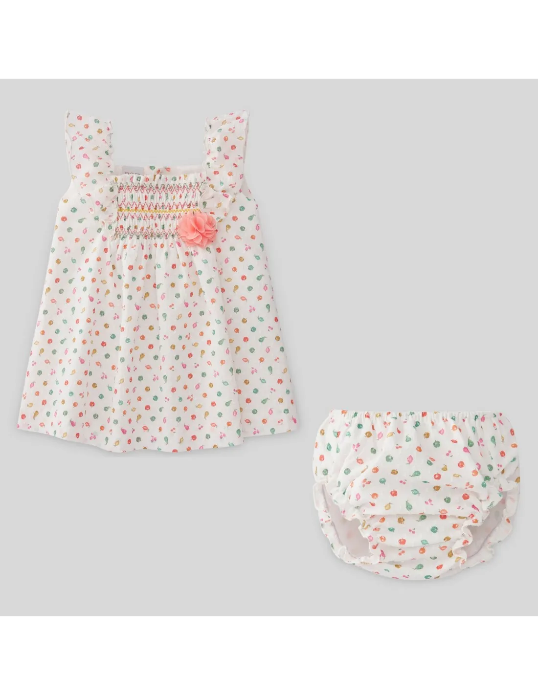 CONJUNTO VESTIDO+BRAGA FRUTAS 45305 PAZ RODRIGUEZ