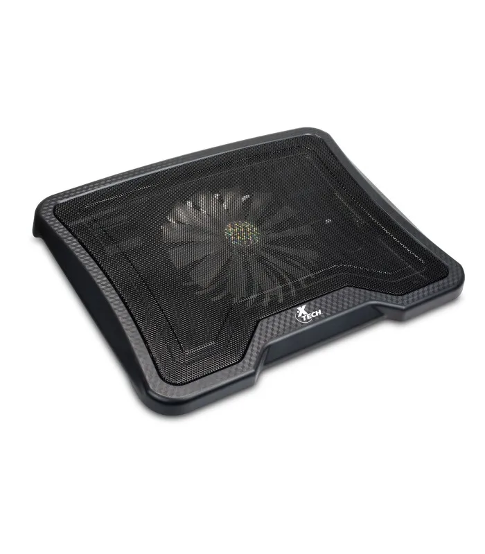 COOLING PAD XTECH XTA150 LUZ LED HUB 2USB/HASTA 14"/1FAN