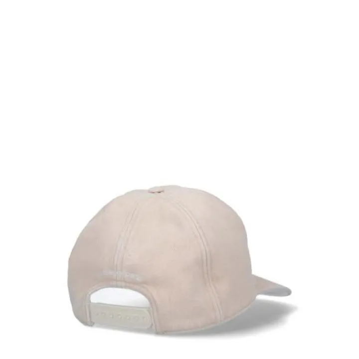 Courreges Cap Ac Embroidered Washed Oats