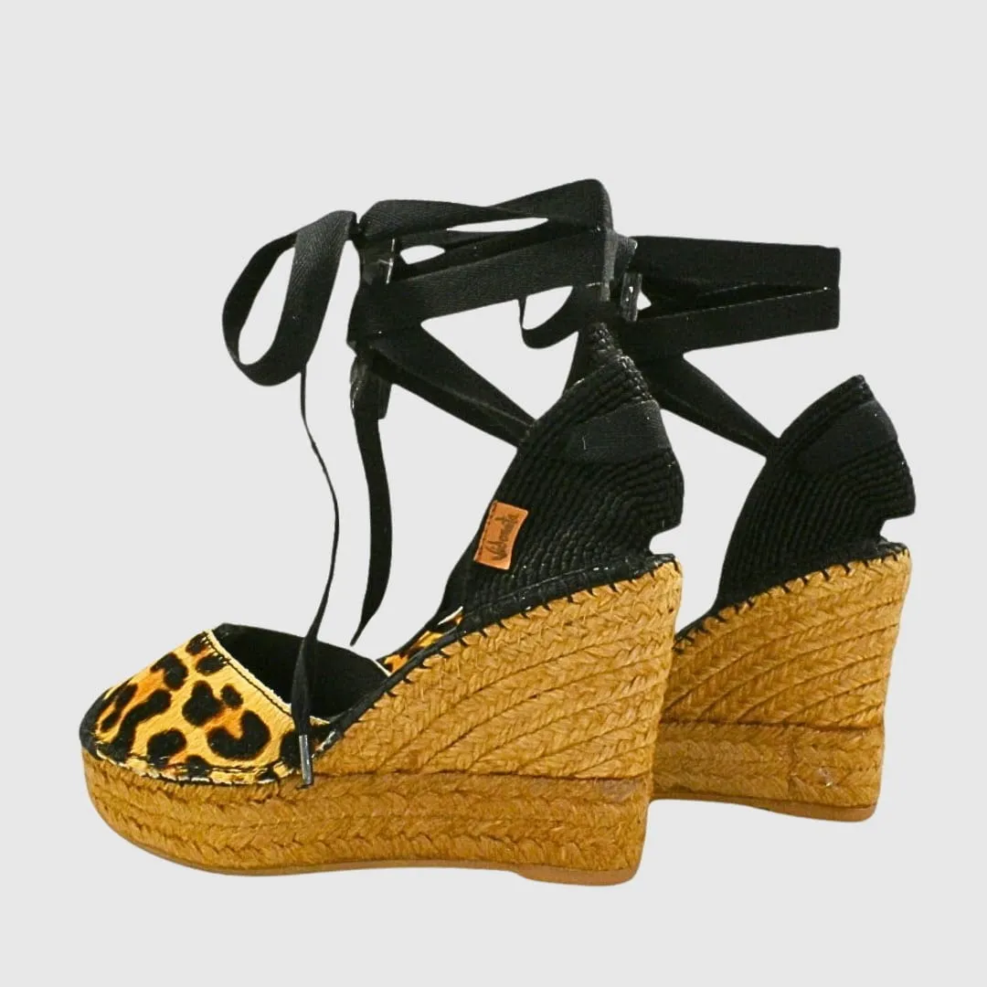 Cuñas animal print leopardo | Vidorreta