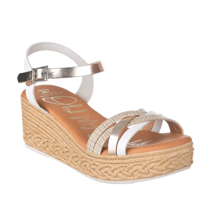Cuñas Oh My Sandals 5453 Mujer Blanco