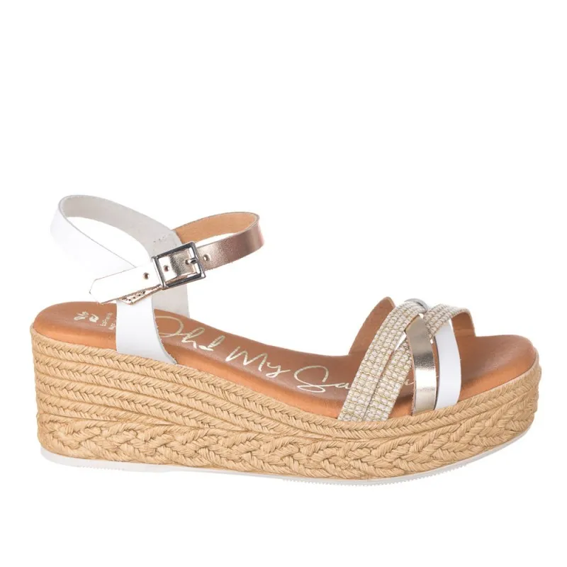 Cuñas Oh My Sandals 5453 Mujer Blanco