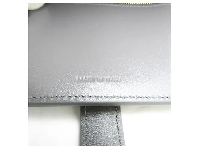 CéLINE BILLETERA BIFOLD MEDIANA CON CORREA CELINE GRIS ANTRACITA 
