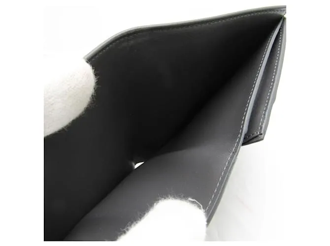 CéLINE BILLETERA BIFOLD MEDIANA CON CORREA CELINE GRIS ANTRACITA 