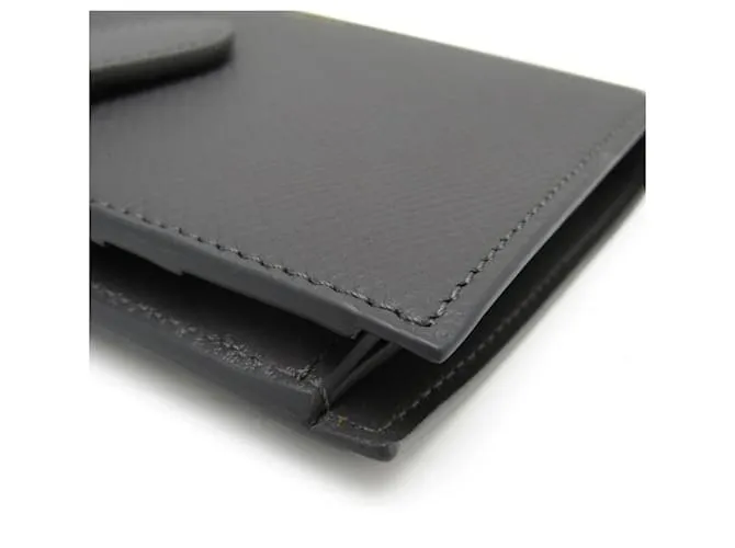 CéLINE BILLETERA BIFOLD MEDIANA CON CORREA CELINE GRIS ANTRACITA 