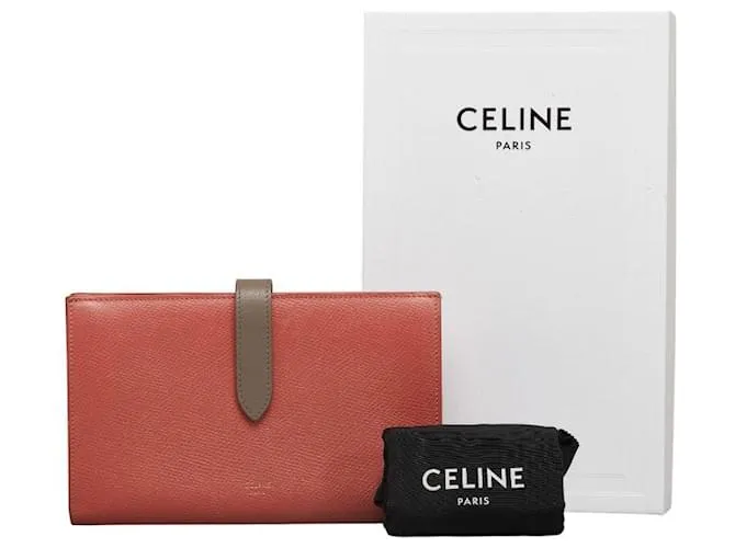 Céline Cartera grande con correa Celine de cuero bicolor rosa y gris en muy buen estado 