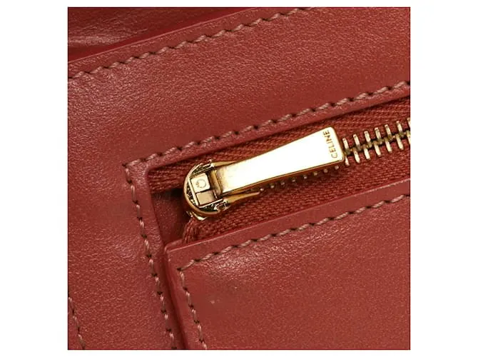 Céline Cartera grande con correa Celine de cuero bicolor rosa y gris en muy buen estado 