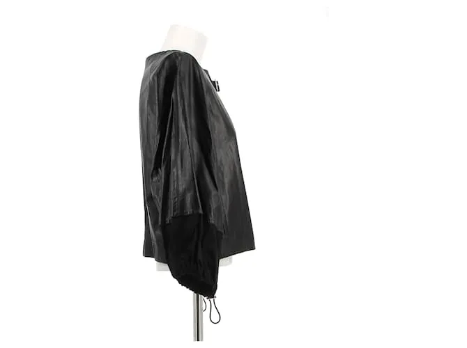 Céline CELINE Chaquetas T.fr 44 Cuero Negro 