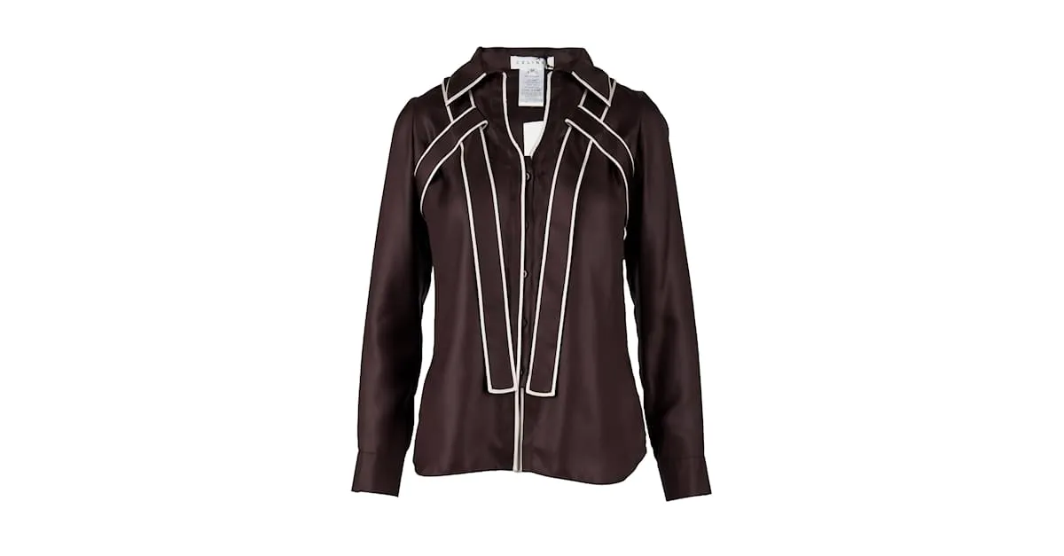 Céline Top con cuello en contraste Celine Castaño 