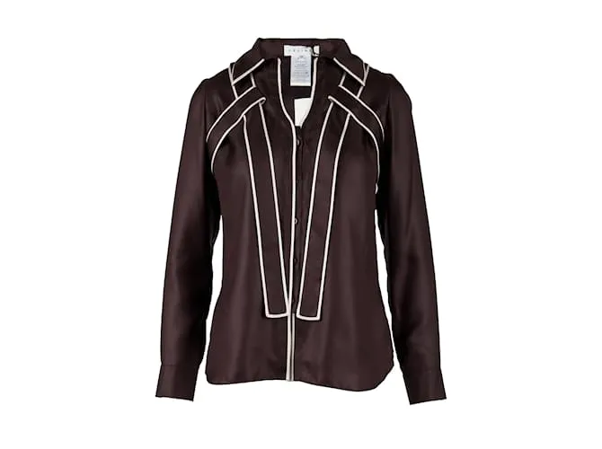 Céline Top con cuello en contraste Celine Castaño 