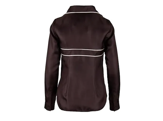 Céline Top con cuello en contraste Celine Castaño 