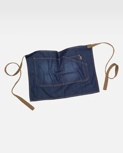 Delantal corto tejido vaquero 50x35 Vaquero
