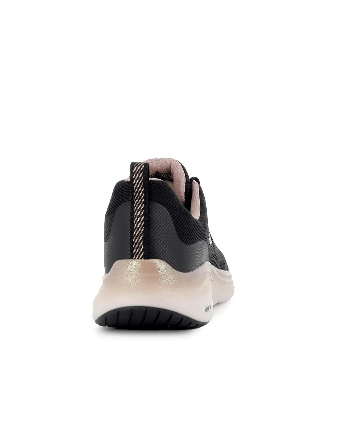 Deportivo malla y cordones cómodo mujer negro Skechers