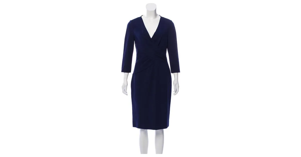 Diane Von Furstenberg Vestido Leora Azul marino 