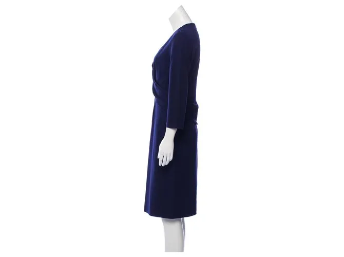 Diane Von Furstenberg Vestido Leora Azul marino 