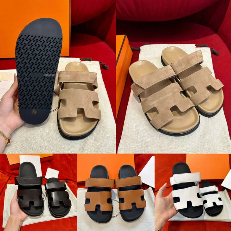 Diseñador Slide Slippers Beach Sandalias planas clásicas Diapositivas Luxury Summer Lady Flip Flip Flip Men de calidad superior 
