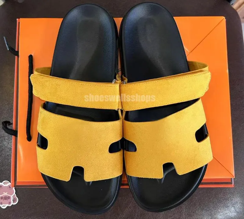 Diseñador Slide Slippers Beach Sandalias planas clásicas Diapositivas Luxury Summer Lady Flip Flip Flip Men de calidad superior 