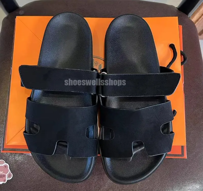 Diseñador Slide Slippers Beach Sandalias planas clásicas Diapositivas Luxury Summer Lady Flip Flip Flip Men de calidad superior 