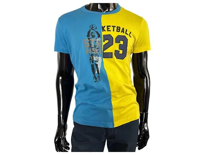 Dolce & Gabbana Camisetas Azul Amarillo 