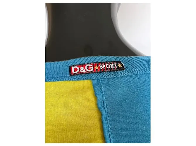 Dolce & Gabbana Camisetas Azul Amarillo 