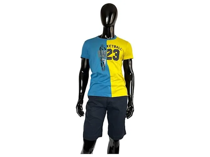 Dolce & Gabbana Camisetas Azul Amarillo 