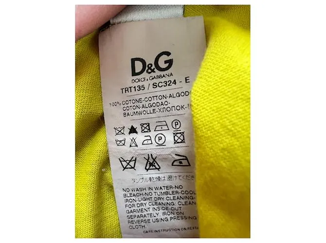 Dolce & Gabbana Camisetas Azul Amarillo 
