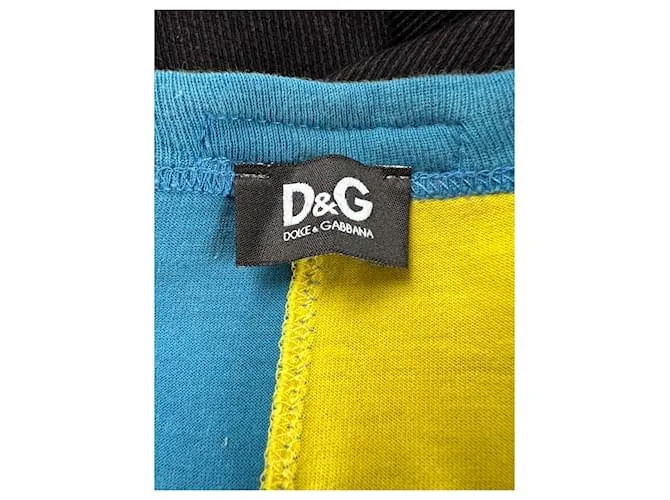 Dolce & Gabbana Camisetas Azul Amarillo 