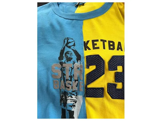 Dolce & Gabbana Camisetas Azul Amarillo 
