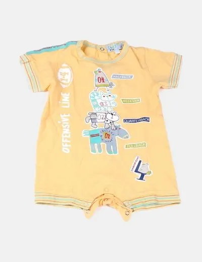 DOMBI Pijama amarillo dibujo