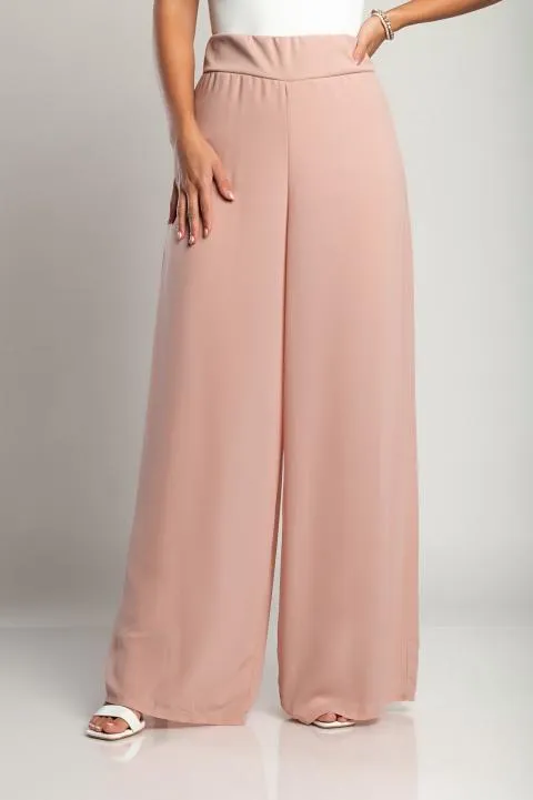 Elegante pantalón largo Veronna, rosa