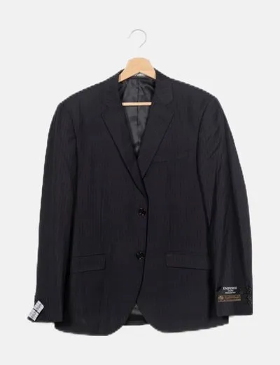 Emporio Armani Traje azul marino raya diplomatica